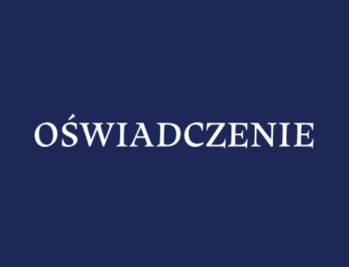 Oświadczenie Rektora Warszawskiego Uniwersytetu Medycznego